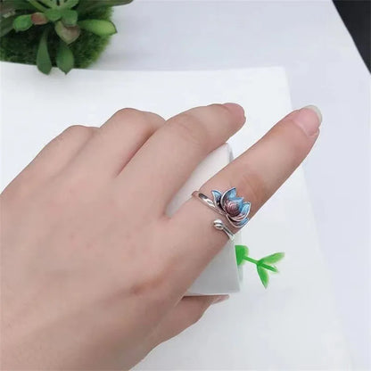 Vintage Lucky Koi Fish & Other Open Ring For Women