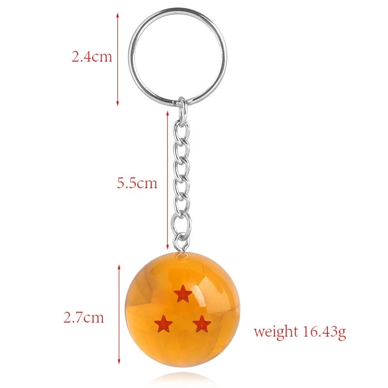 1-7 Stars Balls Keychain Charms