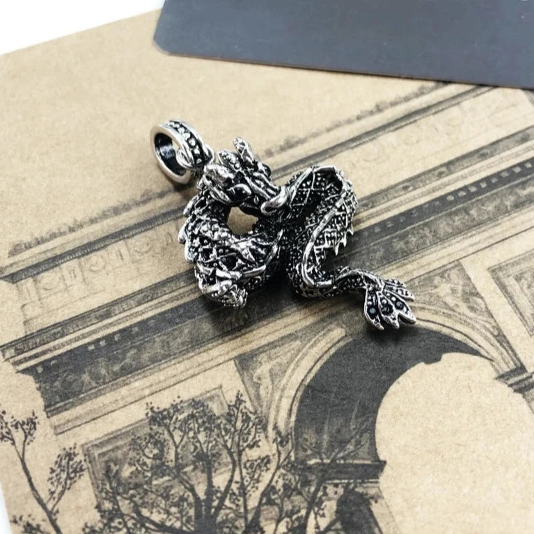 Pendant Dragon Black For Men