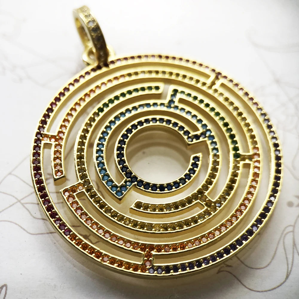 Pendants Maze Colourful Stones For Women