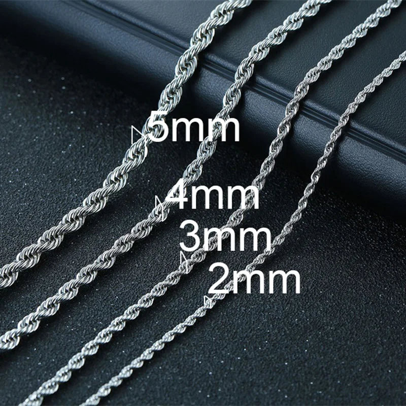 Rope Chain Necklaces for Men