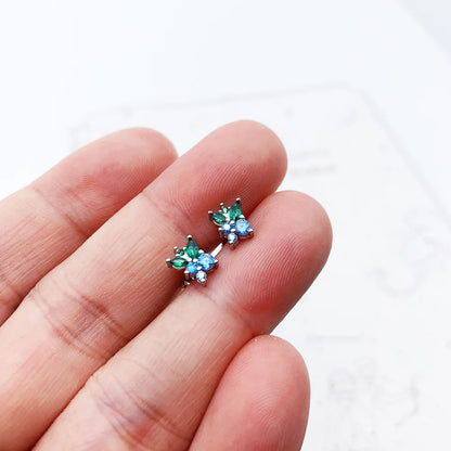 Stud Earrings Blueberry Europe Style Sweet Fine Jewerly For Women