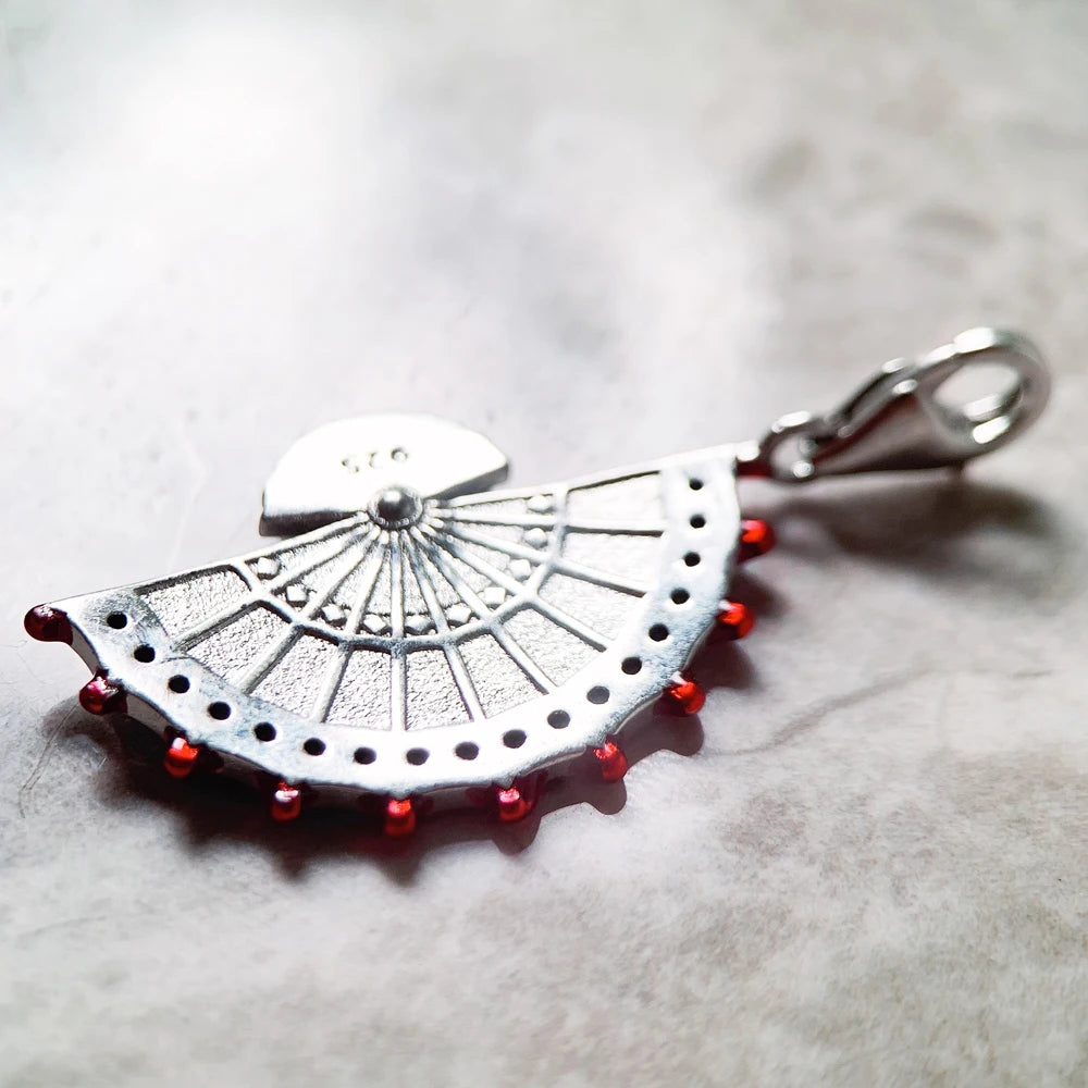 Pendant Red Fan Spring For Women