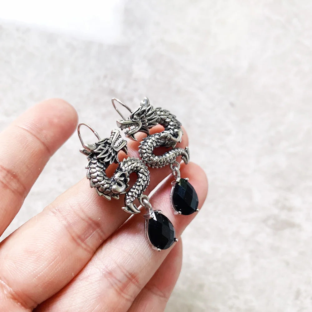 Drop Earring Chinese Dragon Jewel For Women