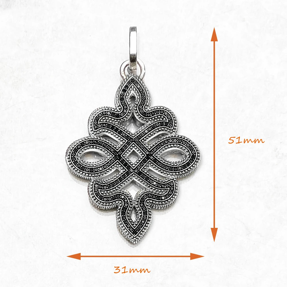 Pendant Black Love Knot For Men