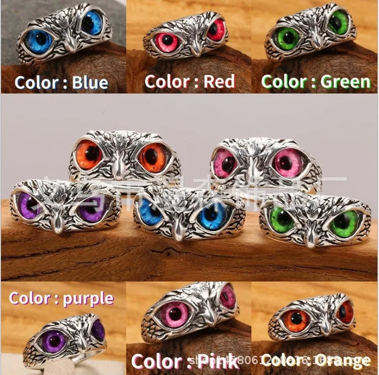 Charming Fashion Design Owl Eyes Ring for Women