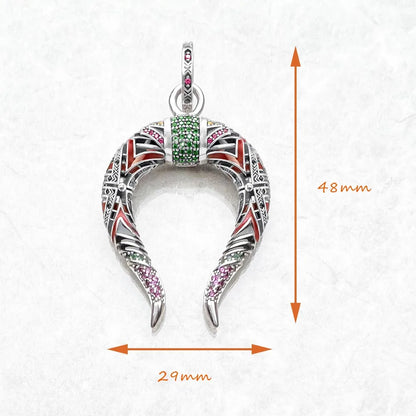 Pendant Chinese Dragon Horns For Men