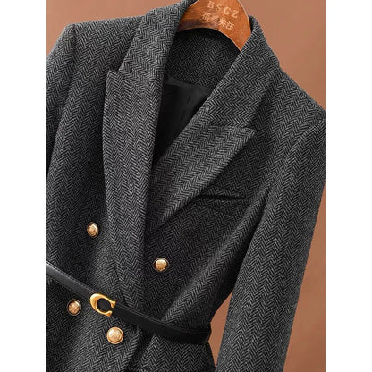 Vintage Wool Jacket For Women Autumn And Winter