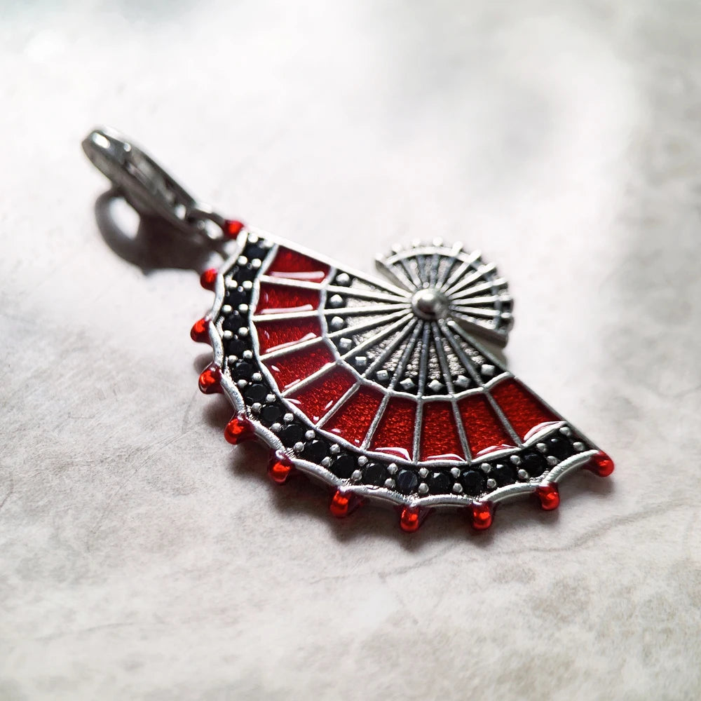 Pendant Red Fan Spring For Women