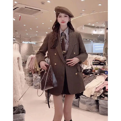 Vintage Wool Jacket For Women Autumn And Winter