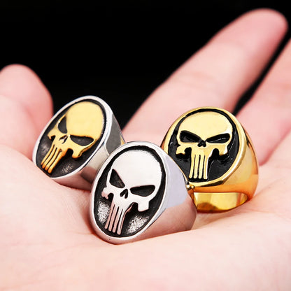 Stainless Steel Skull Ring Biker Fashion Jewellery for Men