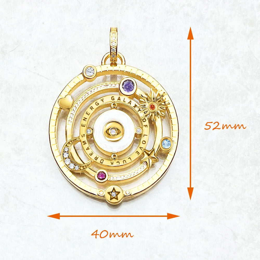 Pendants Cosmic Talismans Golden Galaxy of Love Luck Dreams Energy For Women