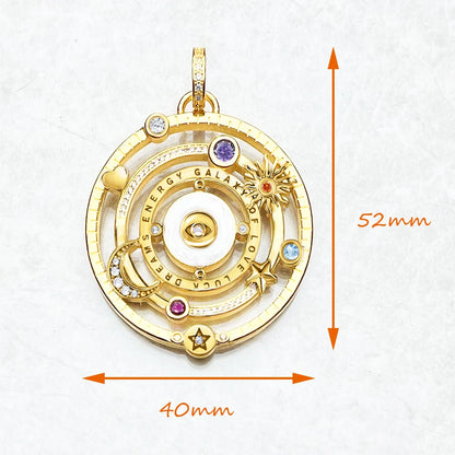 Pendants Cosmic Talismans Golden Galaxy of Love Luck Dreams Energy For Women