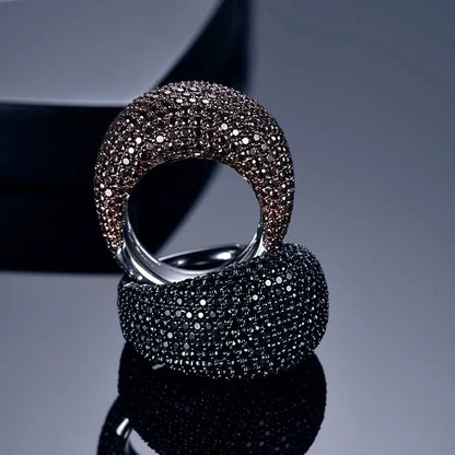 Sparkling Imitation Crystal Diamond Ring for Women