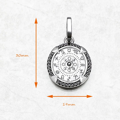 Talisman Pendant Elements of Nature Black For Men