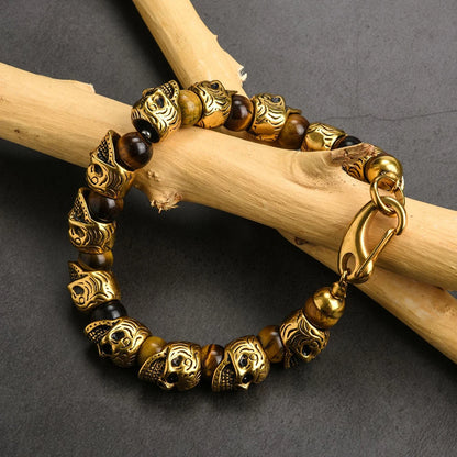 Creative Retro Stainless Steel Skull Bracelets for Men