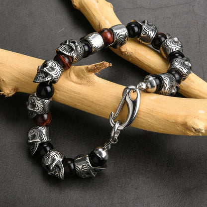 Creative Retro Stainless Steel Skull Bracelets for Men