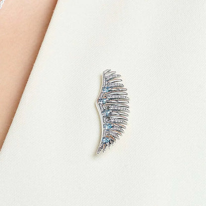 Blue Phoenix Wing Brooch For Women