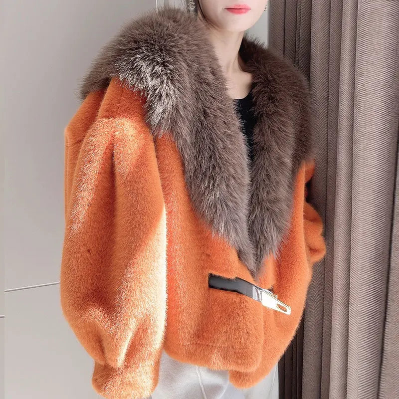 Women's Fur Coat, Top Loose and Thickened Jacket - Autumn/Winter