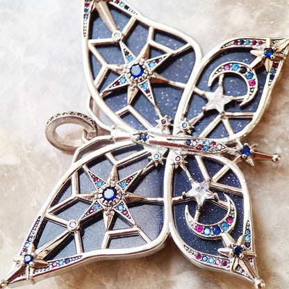 Dreamy Butterfly Star & Moon Pendant For Women