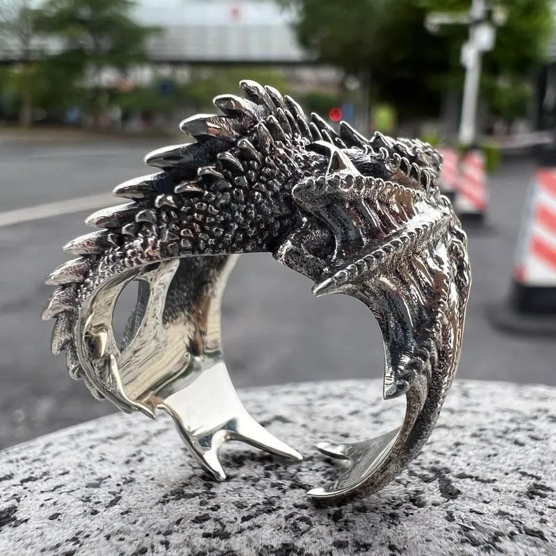 Dragon Rings Opening Adjustable Rings Vintage for Men