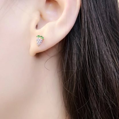 Ear Stud Grape Gold Europe Fine Jewerly For Women