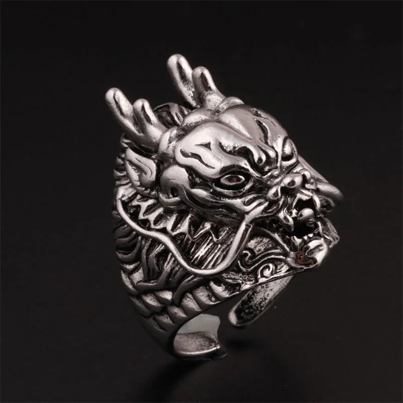 Retro Demon Dragon Ring