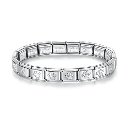 New Trending Fashion Women Jewelry 9mm Width  Color Stainless Steel Bracelet