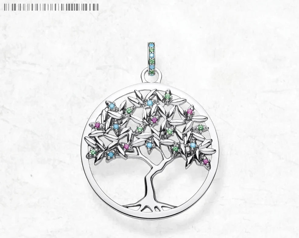 Pendant Colorful Tree For Woman