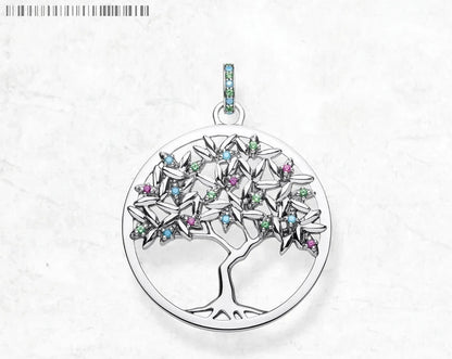 Pendant Colorful Tree For Woman