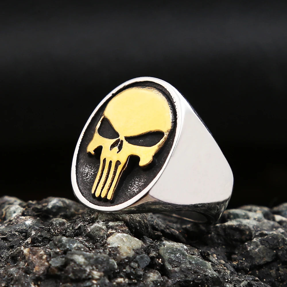 Stainless Steel Skull Ring Biker Fashion Jewellery for Men