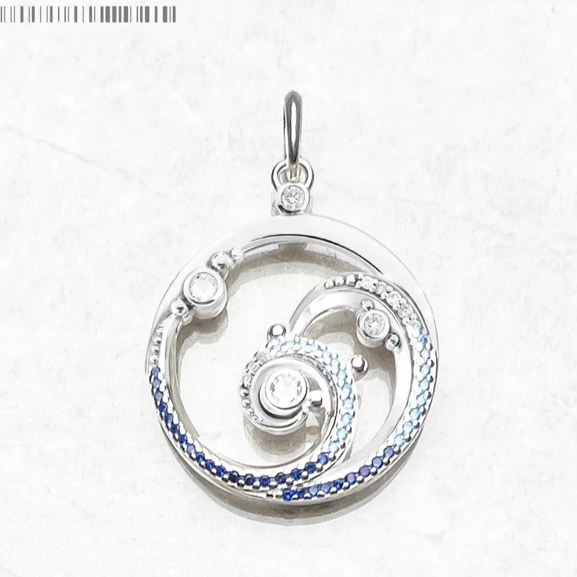 Ocean Wave Pendant For Woman