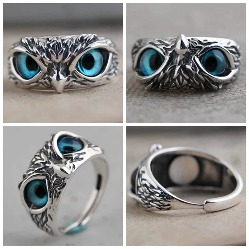 Charming Fashion Design Owl Eyes Ring for Women