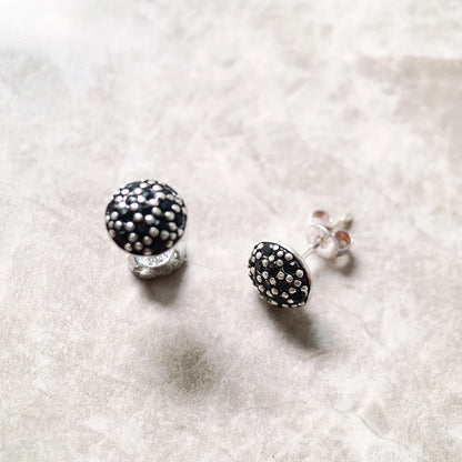 Stud Earrings Black Pave For Women