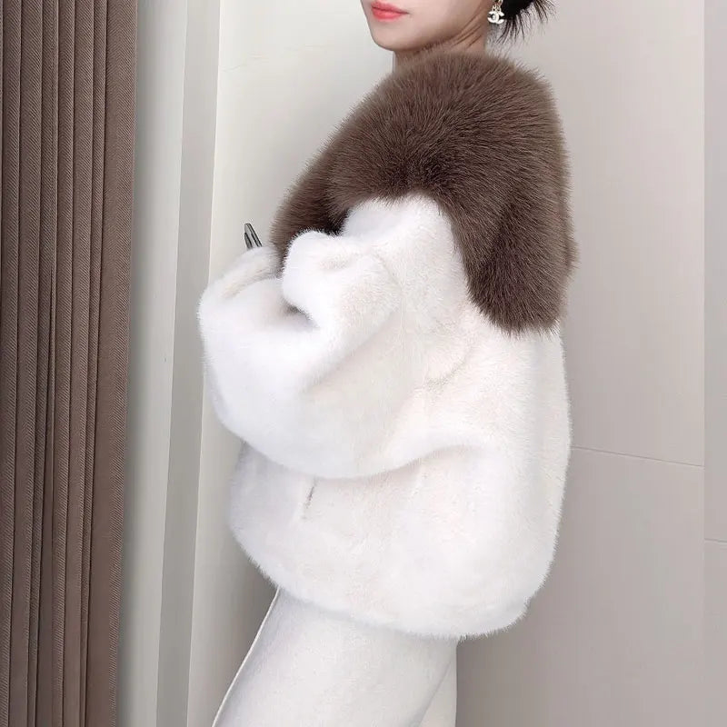 Women's Fur Coat, Top Loose and Thickened Jacket - Autumn/Winter