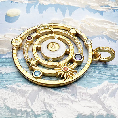 Pendants Cosmic Talismans Golden Galaxy of Love Luck Dreams Energy For Women