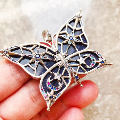 Dreamy Butterfly Star & Moon Pendant For Women