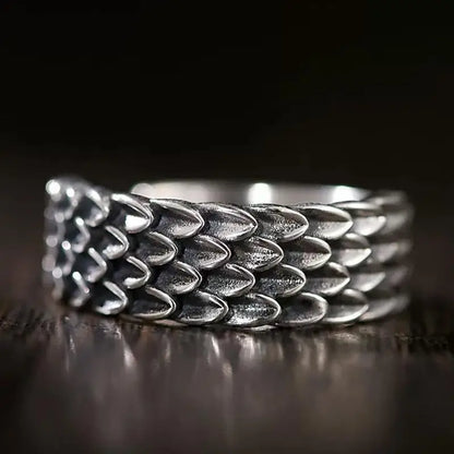 Vintage Creative Dragon Scale Ring men women