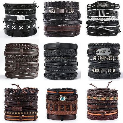 Vintage Leather Bracelet For Men