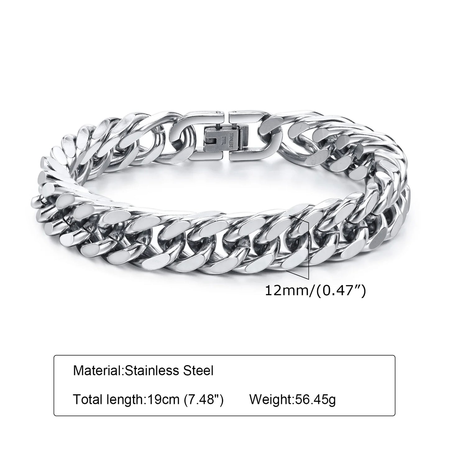 Stainless Steel Chain Bracelets for Men