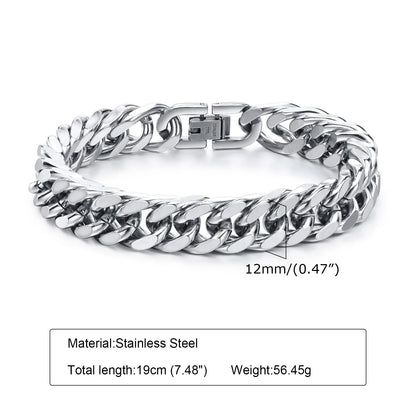 Stainless Steel Chain Bracelets for Men