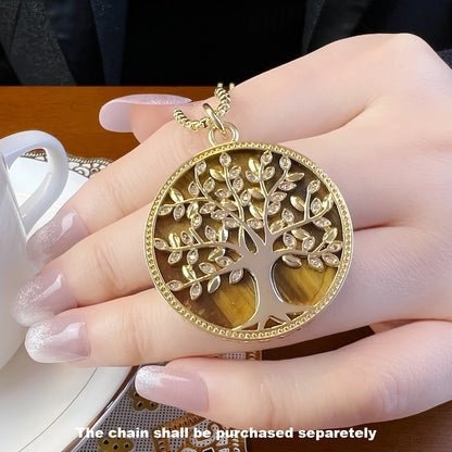 Pendants Elaborate Golden Tree For Women