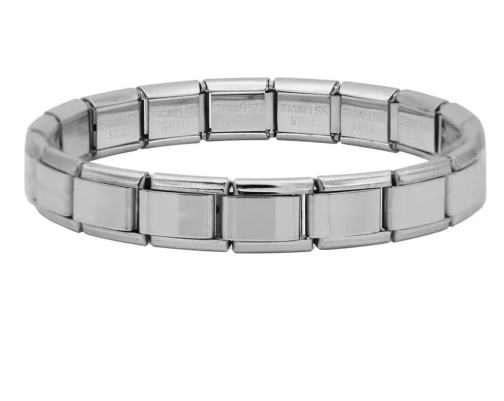 New Trending Fashion Women Jewelry 9mm Width  Color Stainless Steel Bracelet