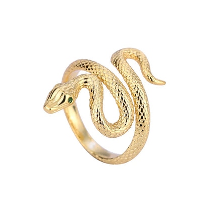 Imitation Silver Gold Snake Rings For Women