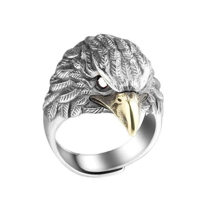 Vintage Thai Silver Eagle Cuff Finger Rings For Women & Men - Unisex