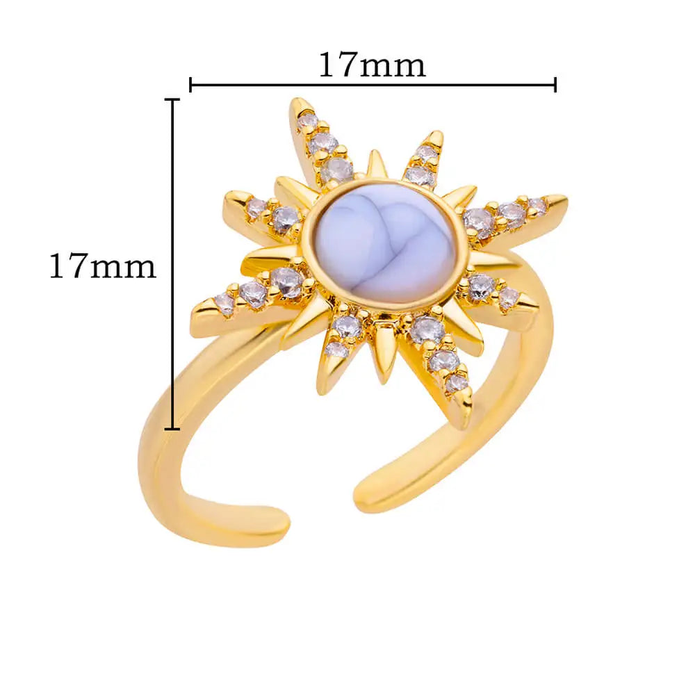 Gold Color Stainless Steel Ring for Women