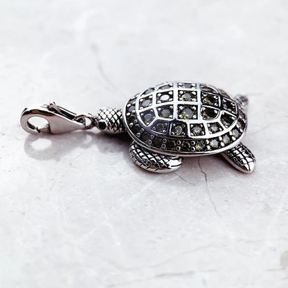 Pendant Green Turtle Large For Women Men