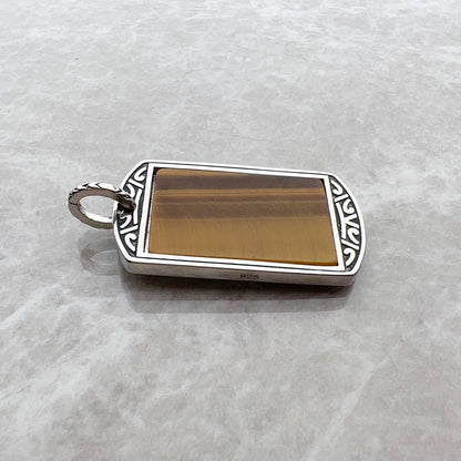 Pendant Tag Tiger‘s Eye For Men